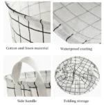 Cesto De Roupa Suja Cesto De Armazenamento Dobrável Para Roupas Sujas - Imagen 6