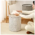 Cesto De Roupa Suja Cesto De Armazenamento Dobrável Para Roupas Sujas - Imagen 5