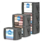 1/2 Peças Saco de Armazenamento de Roupas de Grande Capacidade, Dobrável, para Organizar Armários de Quarto